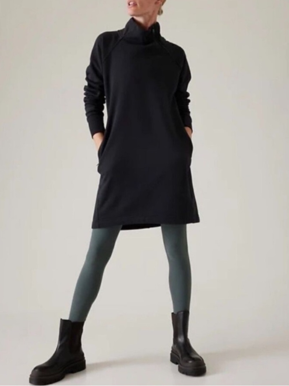 Athleta Cozy Karma Sweatshirt Dress